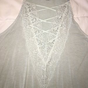 Lace up tank top